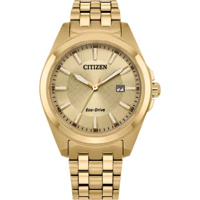 Citizen Classic Peyten Eco-drive Bracelet Watch, 41mm X 9.59mm In Gold
