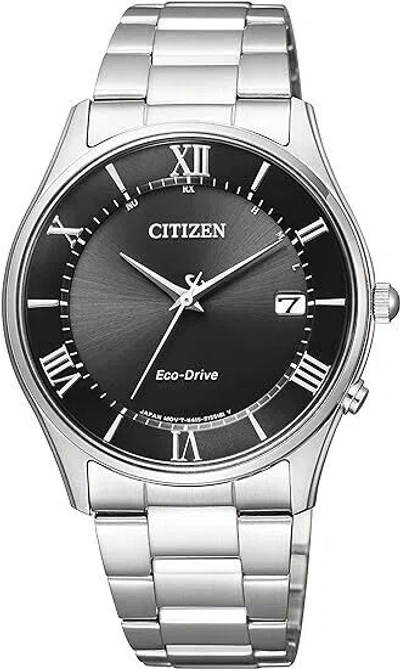 Pre-owned Citizen Collection As1060-54e Simple Adjust Eco-drive Men Watch Slim Type