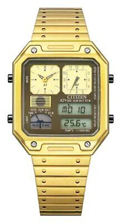 Pre-owned Citizen Collection Jg2122-60w Record Label Thermo Sensor Limited Model Watch