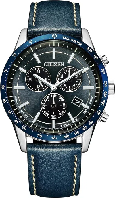 Pre-owned Citizen Collection Men`s Watch Bl5490-09m Eco-drive Stainless Chronograph