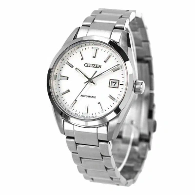 Pre-owned Citizen -new-  Collection Nb1050-59a Mechanical Men Watch From Japan Silver White