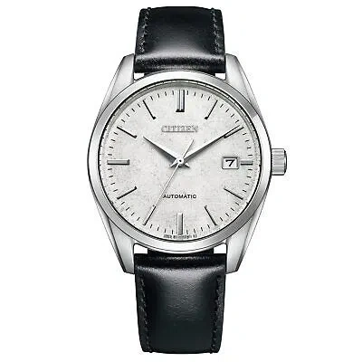 Pre-owned Citizen Collection Nb1060-04a Men's Watch Silver Leaf Lacquer Dial With Box