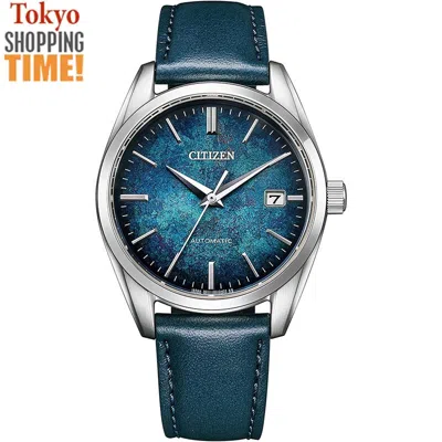 Pre-owned Citizen Collection Nb1060-12l Blue Dial Mechanical Automatic Men Watch Japan