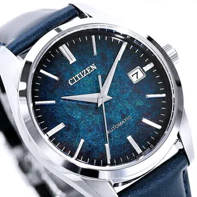 Pre-owned Citizen Collection Nb1060-12l Blue Lacquer Dial Mechanical Automatic Watch Men's