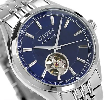 Pre-owned Citizen Collection Nh9110-90l Mechanical Automatic Watch Blue Dial 40mm