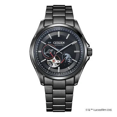 Pre-owned Citizen Collection Np1015-66e Black Mechanical Darth Vader Mens Watch In Box