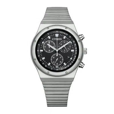 Pre-owned Citizen Collection Record Label 1984 Chronograph At2540-57e Eco-drive Mens Watch