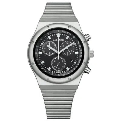Pre-owned Citizen Collection Record Label 1984 Chronograph At2540-57e Eco Drive Watch 2023