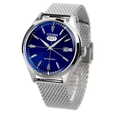 Pre-owned Citizen Collection Record Label Nh8391-86l Blue C7 Men's Watch In Box