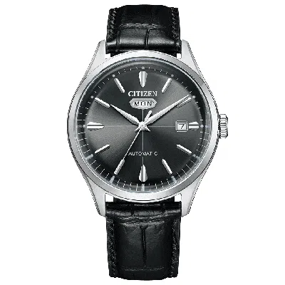 Pre-owned Citizen Collection, Watch, Nh8390-20h, Calf Leather Beautiful Tablet Type