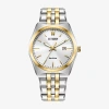 Citizen Corso Mens Two Tone Stainless Steel Bracelet Watch Bm7334-58b In Metallic