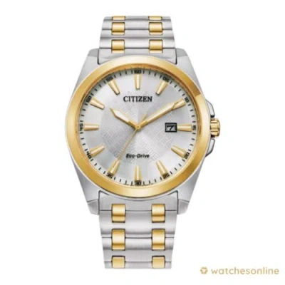 Pre-owned Citizen Corso Peyten Men's Eco Two Tone Steel 41mm Sapphire Watch Bm7534-59a