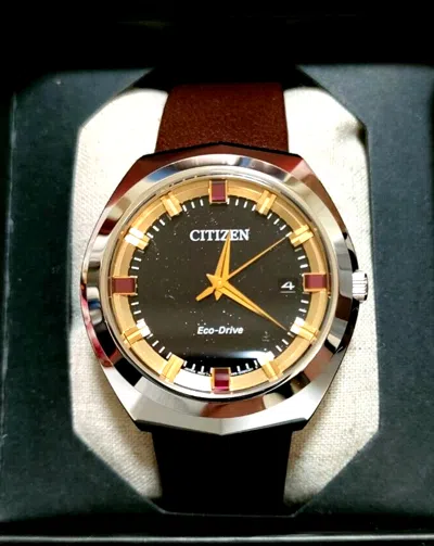 Pre-owned Citizen Creative Lab Bn1010-05e Date Eco-drive 365 Limited Model Men Watch Gift