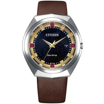 Pre-owned Citizen Creative Lab Bn1010-05e Eco-drive 365 Solar Sapphire Men Watch Limited