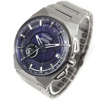 Pre-owned Citizen Creative Lab Cc3097-52l Satellite Wave X Eco Drive Men's Watch Titanium