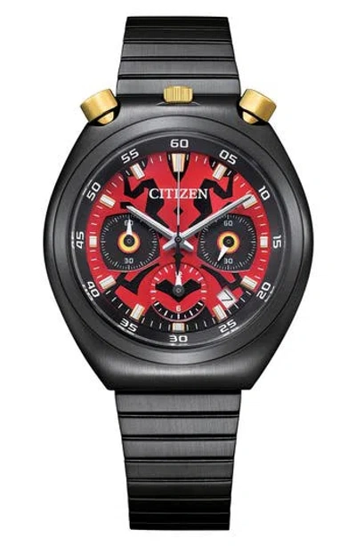 Citizen Darth Maul Star Wars™ Chronograph Bracelet Watch, 38mm In Black