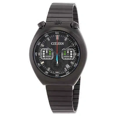 Pre-owned Citizen Darth Vader Star Wars Chronograph Quartz Black Dial Men's Watch