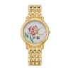 Citizen Disney Belle Princess Womens Gold Tone Stainless Steel Bracelet Watch Ex1492-59w In Gold