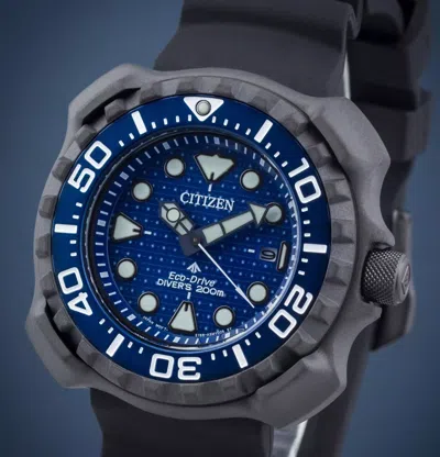 Pre-owned Citizen Diver Watch Whale Shark Limited Edition Super Titanium Bn0225-04l