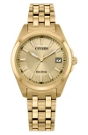 Citizen Peyten Womens Gold Tone Stainless Steel Bracelet Watch Eo1222-50p In Gold