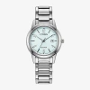 Citizen Dress/classic Womens Silver Tone Stainless Steel Bracelet Watch Fe1241-71x In Silver
