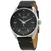 Citizen Drive From  Eco-drive Men's Black Leather Strap Watch 42mm Bm6980-08e In Black