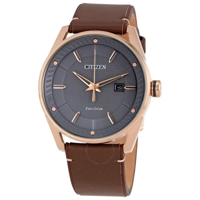 Citizen Drive Grey Dial Men's Watch Bm6983-00h In Brown / Gold Tone / Grey / Rose / Rose Gold Tone