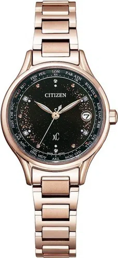 Pre-owned Citizen Ec1166-74e Denpa Yoake Black Eco-drive Watch Women Box