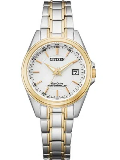 Pre-owned Citizen Ec1186-85a Eco-drive Radio Controlled Ladies Watch 29mm 10atm
