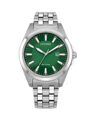 CITIZEN ECO CLASSIC STAINLESS STEEL BRACELET WATCH, 41MM