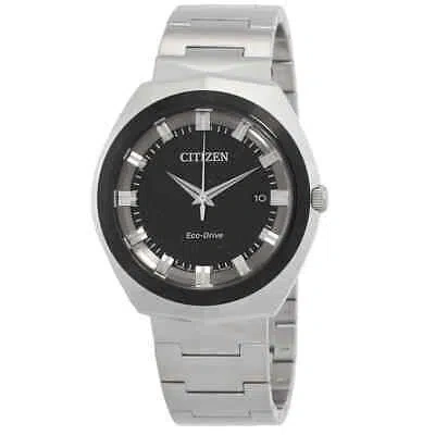 Pre-owned Citizen Eco-drive 365 Quartz Black Dial Men's Watch Bn1014-55e
