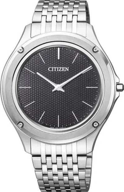 Pre-owned Citizen Eco-drive Ar5000-50e Black 40th Anniv. One Flagship Watch Men Box
