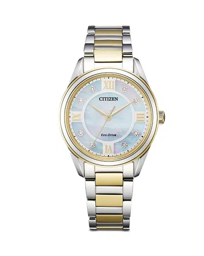 CITIZEN ECO DRIVE AREZZO DIAMOND WATCH, 32MM,EM0874-57D