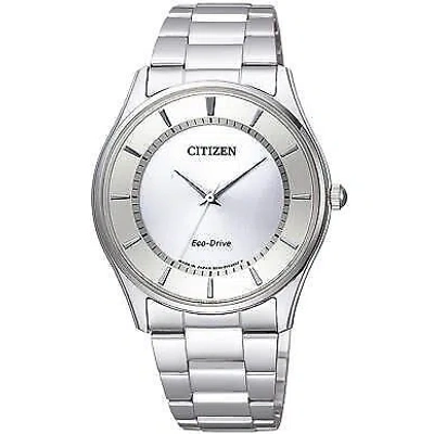Pre-owned Citizen Eco-drive Bj6480-51a/dbr Men's Thin Slim Solar Solar Power Genuine