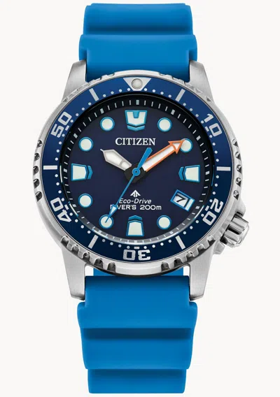 Pre-owned Citizen Eco-drive Blue Dial Promaster Diver Women's Watch Eo2028-06l