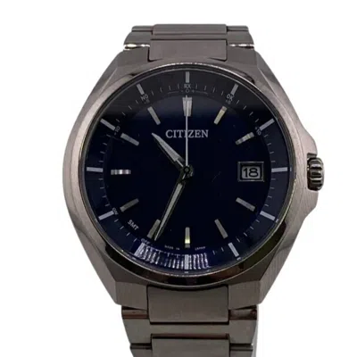 Pre-owned Citizen Eco Drive Blue Titanium Wristwatch ()