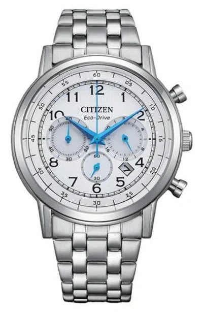 Citizen Eco-drive Bracelet Strap Chronograph Watch, 42mm In Burgundy
