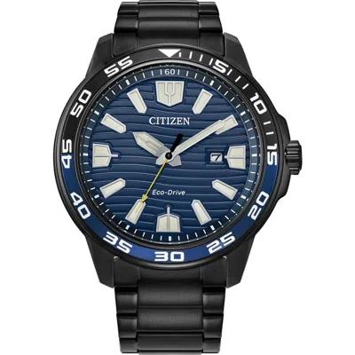Citizen Eco-drive Bracelet Watch, 45mm In Black