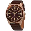 CITIZEN CITIZEN ECO-DRIVE BROWN DIAL BROWN LEATHER MEN'S WATCH AW1593-06X