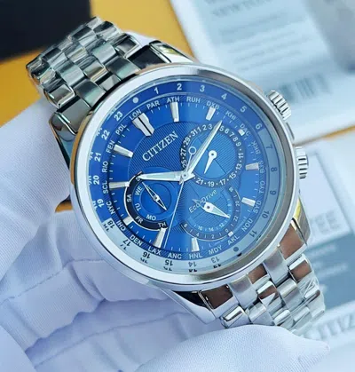 Pre-owned Citizen Eco-drive Calendrier Stainless Steel Men's Watch Bu2021-51l