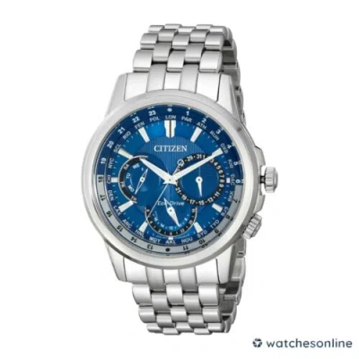 Pre-owned Citizen Eco-drive Calendrier Stainless Steel Men's Watch Bu2021-51l