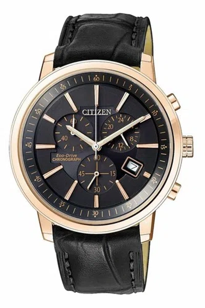 Pre-owned Citizen Eco-drive Chronograph At0496-07e Men's Watch Us4