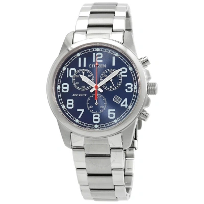 Citizen Eco-drive Chronograph Blue Dial Watch At0200-56l