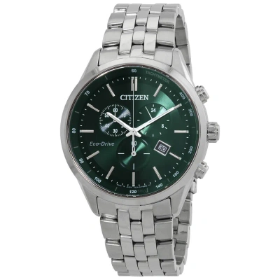 Citizen Eco-drive Chronograph Green Dial Men's Watch At2149-85x