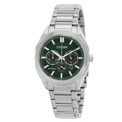 Citizen Eco-drive Chronograph Green Dial Men's Watch Ca4590-81x