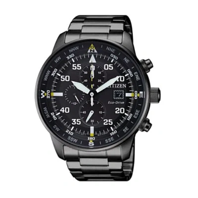 Pre-owned Citizen Eco-drive Chronograph Men's Watch Ca0695-84e Usus
