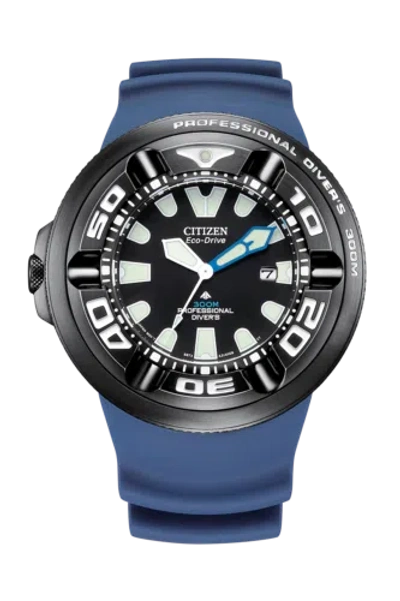 Pre-owned Citizen Eco-drive  Promaster Bj8055-04e Professional Diver