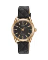 Citizen Womens Black Leather Strap Watch Fe6083-13e In Black