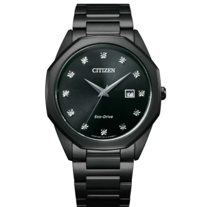 Pre-owned Citizen Eco-drive Corso Men's Diamond Accent Date Display Watch 41mm Bm7495-59g