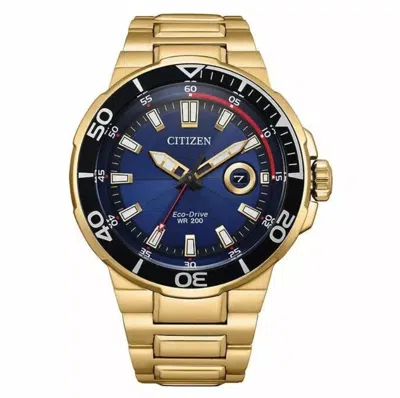 Pre-owned Citizen Eco-drive Endeavor Blue Dial Quartz Men's Watch Aw1423-57l